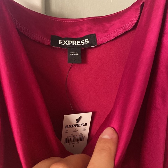 NWTExpress Magenta Slip Dress - Picture 3 of 3